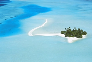 Images Dated 30th June 2008: Aerial view of North Male atoll, Maldives, Indian Ocean, Asia