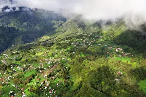 Hemisphere Prints: Aerial view over the northwestern coast, Reunion