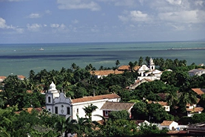 Olinda Prints: Aerial view of Olinda, Per, Brazil, South America