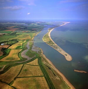Images Dated 2nd March 2010: Aerial view of Orford Ness (Orfordness), a cuspate foreland shingle spit