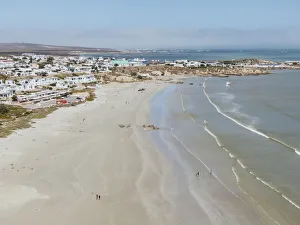 Summery Prints: Aerial view of Paternoster, Western Cape, South Africa, Africa