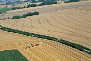 Gather Prints: Aerial view of the Pays du Saulnois, regional natural park of Lorraine