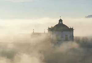 Porto District Prints: Aerial view of Porto at dawn, Porto, Norte, Portugal, Europe