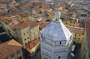 Aerial view of San Giovanni Baptistry