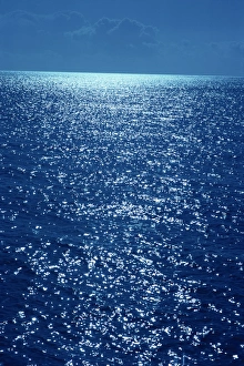 English Channel Prints: Aerial view of the sea, English Channel, south Devon, England, United Kingdom, Europe