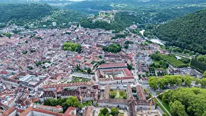 Roads Prints: Aerial view showcases the historic architecture