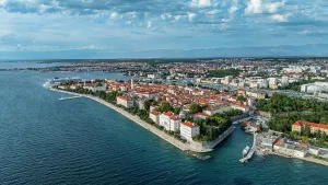 Fortifications Prints: Aerial view shows the Venetian Works of Defence in Zadar
