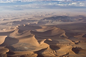 Images Dated 15th March 2008: Aerial view, Sossusvlei, Namib Naukluft Park, Namib Desert, Namibia, Africa