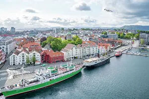 Aerial view of Stavanger skyline during daytime, Stavanger, Norway