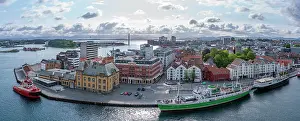 Norwegian Prints: Aerial view of Stavanger skyline during daytime, Stavanger, Norway