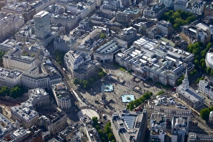 Trafalgar Square Prints: Aerial view of Trafalgar Square, London, England, United Kingdom, Europe