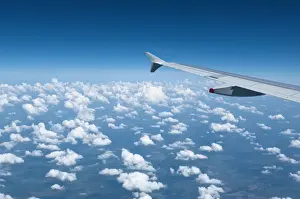 Kiev Prints: Aerial view over Ukraine and Belarus from commercial flight to Kiev, Ukraine, Europe