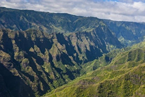 Kauai Prints: Aerial of the Waimea Canyon, Kauai, Hawaii, United States of America, Pacific