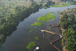Aerial of the White Nile, Juba, South Sudan, Africa