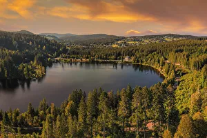 Wonderful Prints: Aerial of the Windgfallweiher reservoir