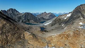 Rugged Terrain Prints: Aerials of the mountains around Kulusuk, Greenland, Denmark, Polar Regions