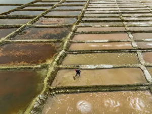 Angola Prints: Aerials of the salinas (salt pans) of Benguela, Angola, Africa