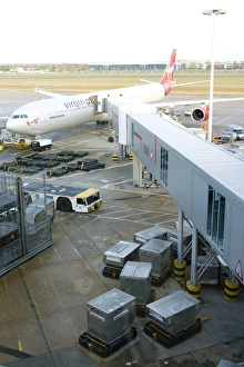 Heathrow Prints: Aeroplane on ground, Heathrow Airport, London, England, United Kingdom, Europe
