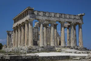 Ancient Greece Prints: Afea Temple, Aegina, Saronic Islands, Greek Islands, Greece, Europe