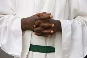 African altar boy, Lome, Togo, West Africa, Africa