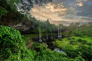 Waterfalls Prints: Agbokim waterfall, Ikom, Nigeria, West Africa, Africa