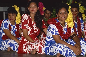 Looking To Side Prints: Aggie Breys feast night, Apia, Upolu, Western Samoa, Pacific Islands, Pacific