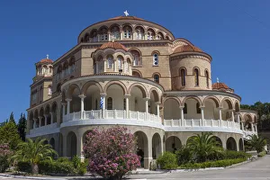 Colonnade Prints: Aghios Nektarios Monastery, Aegina, Saronic Islands, Greek Islands, Greece, Europe