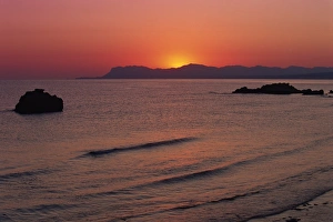 Agia Marina Prints: Agia Marina beach at dawn