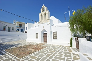 Milos Prints: Agia Triada church, Adamas, Milos, Cyclades Islands, Greek Islands, Greece, Europe