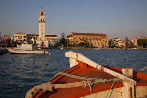 Agios Dionyssios Church and harbour, Zakynthos Town, Zakynthos, Ionian Islands