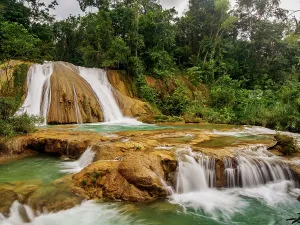 Waterfalls Prints: Agua Azul Waterfalls, Arroyo Agua Azul, Chiapas State, Mexico