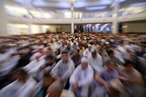 Images Dated 5th November 2009: Aid el-Fitr celebrating the end of Ramadan, Great Mosque, Lyon, Rhone, France, Europe
