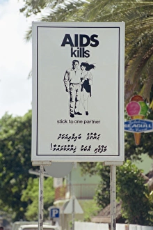 Bill Board Prints: Aids sign, Male