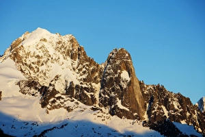 Rhone Alpes Prints: Aiguille Verte, 4122m, and Les Drus, Chamonix, Haute Savoie, Rhone Alpes, French Alps