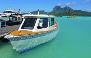 Airport jetty, Bora Bora, French Polynesia, South Pacific, Pacific