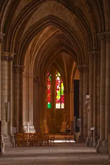 Aisle Prints: An aisle in Saint-Cyr-et-Sainte-Julitte de Nevers cathedral