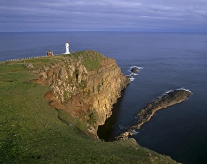 Images Dated 21st September 2009: Akraberg lighthouse, Suduroy Island, southernmost point of Faroe Islands (Faroes)