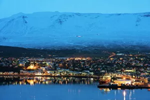 Iceland Gallery: Akureyri waterfront, Iceland, Polar Regions