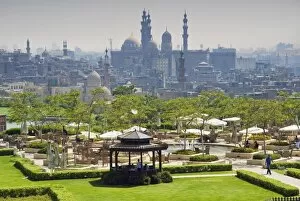 Images Dated 10th July 2008: Al Azhar park and Islamic area, Cairo, Egypt, North Africa, Africa