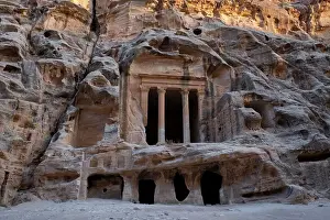 Al Beidha (Siq al-Barid) archaeological site in Little Petra, UNESCO World Heritage Site, Jordan, Middle East