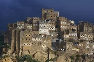 Images Dated 14th November 2008: Al Hajjarah village, Djebel Haraz, Yemen, Middle East