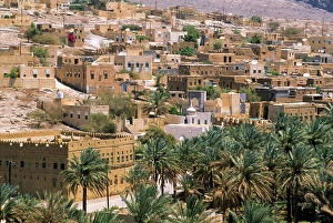 Arabian Prints: Al-Hamra village, Akhdar Jebel, Sultanate of Oman, Arabian Peninsula