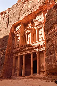 Heritage Site Prints: Al-Khasneh (The Treasury) seen from the Siq