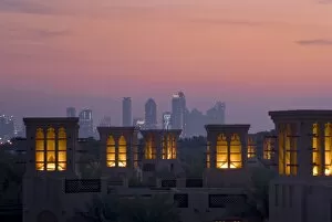 Al Qasr hotel at dusk