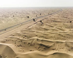 Gulf States Prints: Al Qudra Desert, Dubai, United Arab Emirates, Middle East