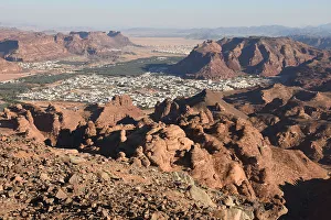 Vantage Point Prints: Al Ula, seen from Harrate viewpoint, North West Saudi Arabia, Middle East