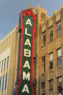 Birmingham Prints: Alabama Theatre on 3rd Street, Birmingham