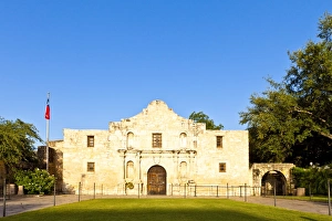 Texas Prints: The Alamo, Mission San Antonio de Valero, San Antonio, Texas, United States of America