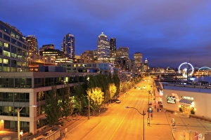 Seattle Prints: Alaskan Way, Seattle, Washington State, United States of America, North America