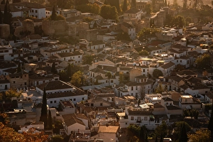 Granada Prints: Albaicin, UNESCO, Granada, Andalucia, Spain